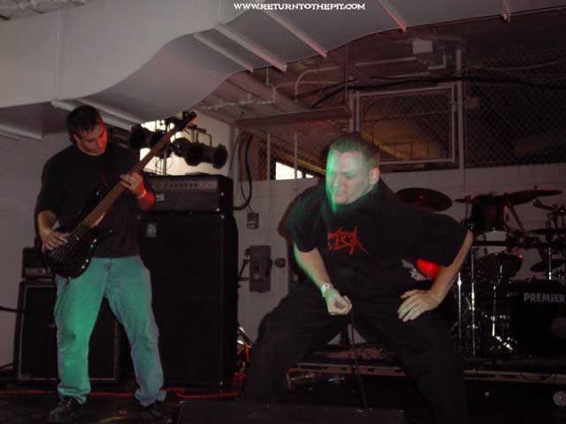 [bound and gagged on Jul 27, 2002 at Milwaukee Metalfest Day 2 nightfall (Milwaukee, WI)]